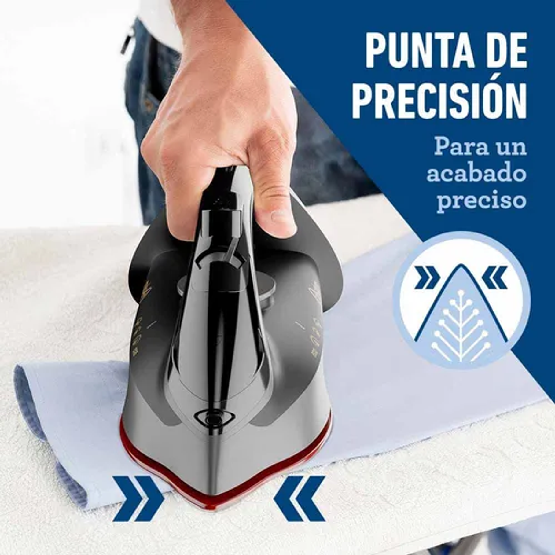 Plancha De Vapor Oster® Con Tecnología Aerocerámica GCSTAC69 Color Gris Cable Giratorio 7