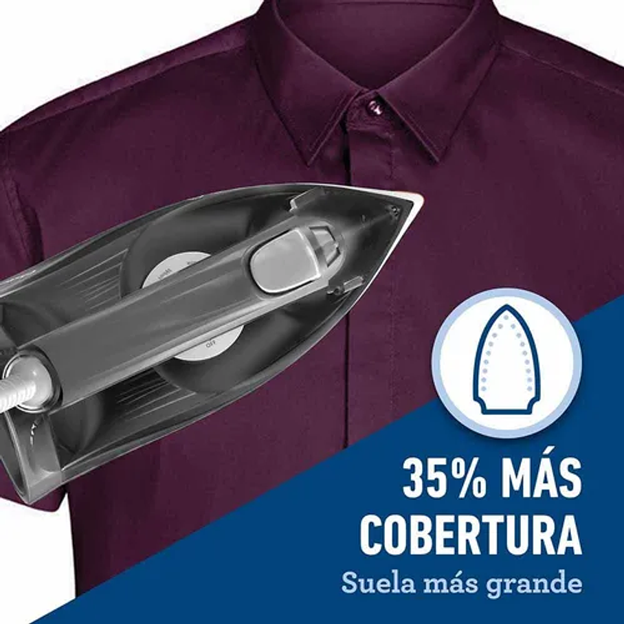 Plancha De Vapor Con Suela Grande De Cerámica Oster® Gcstep2 Color Gris oscuro 7
