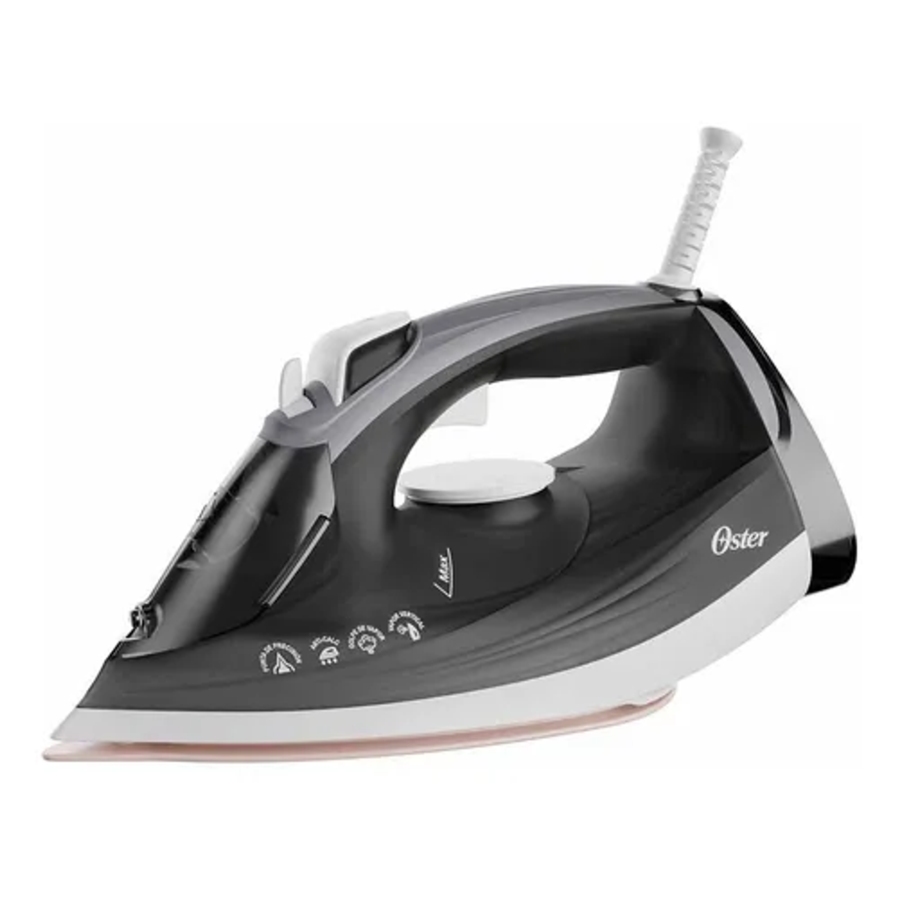 Plancha De Vapor Con Suela Grande De Cerámica Oster® Gcstep2 Color Gris oscuro 1