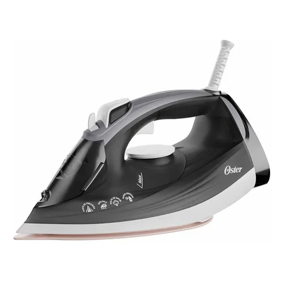 Plancha De Vapor Con Suela Grande De Cerámica Oster® Gcstep2 Color Gris oscuro 1