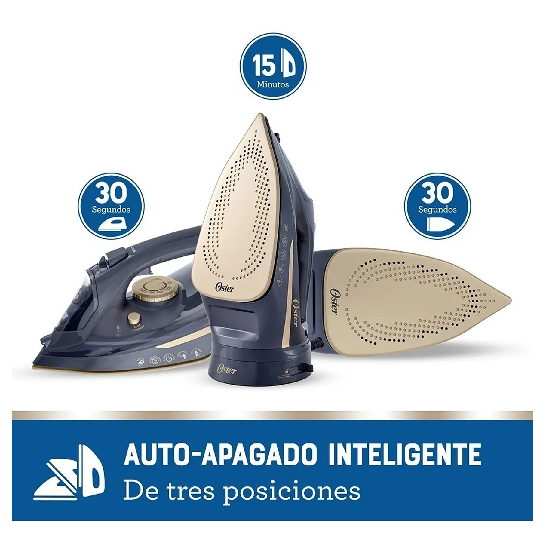 Plancha De Vapor Inalámbrica Oster® 2 en 1 Con Suela De Cerámica GCSTCC5000 Calidad Premium 3