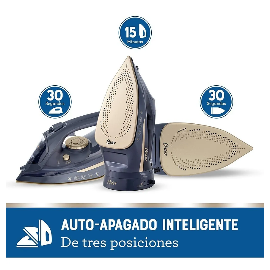 Plancha De Vapor Inalámbrica Oster® 2 en 1 Con Suela De Cerámica GCSTCC5000 Calidad Premium 3