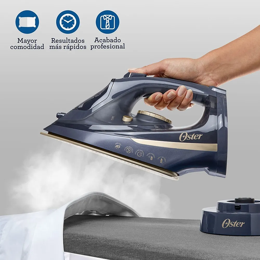 Plancha De Vapor Inalámbrica Oster® 2 en 1 Con Suela De Cerámica GCSTCC5000 Calidad Premium 5