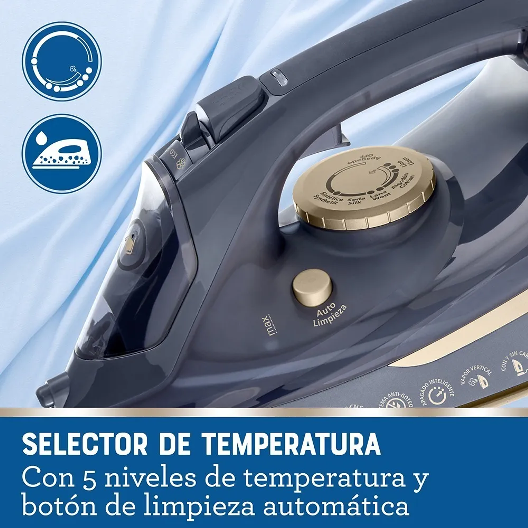 Plancha De Vapor Inalámbrica Oster® 2 en 1 Con Suela De Cerámica GCSTCC5000 Calidad Premium 7