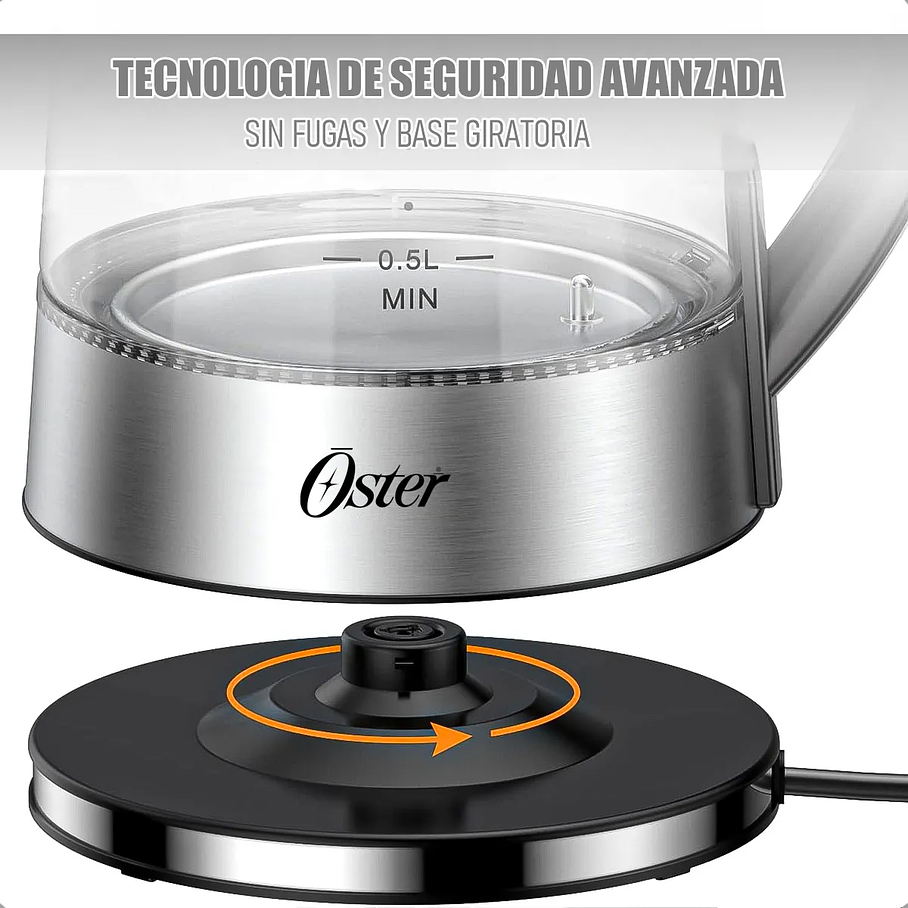 Hervidor E Infusor De Té Oster 1.7 Litros Oster  4