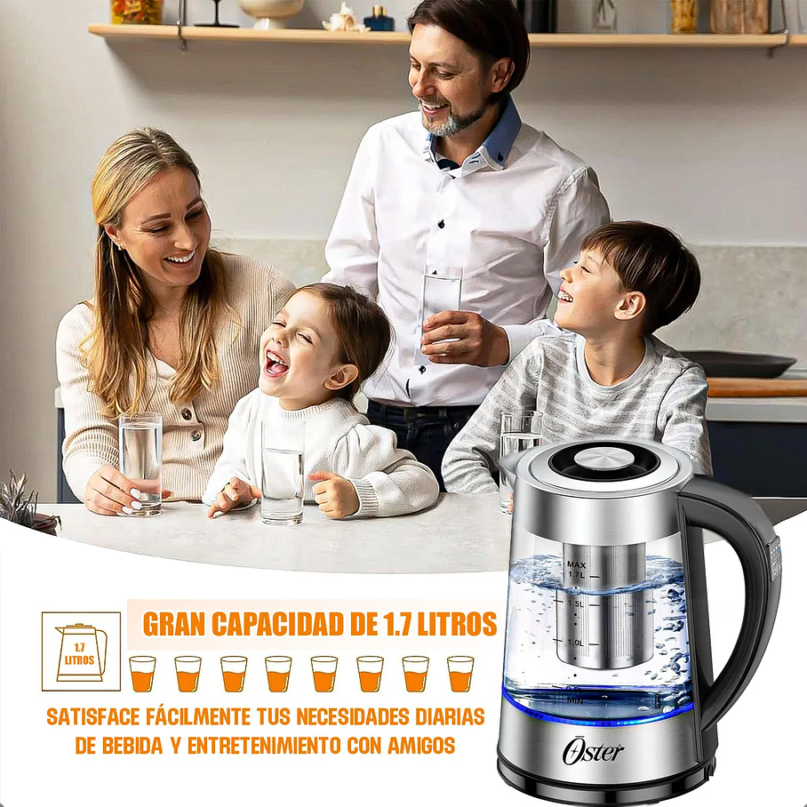 Hervidor E Infusor De Té Oster 1.7 Litros Oster  7