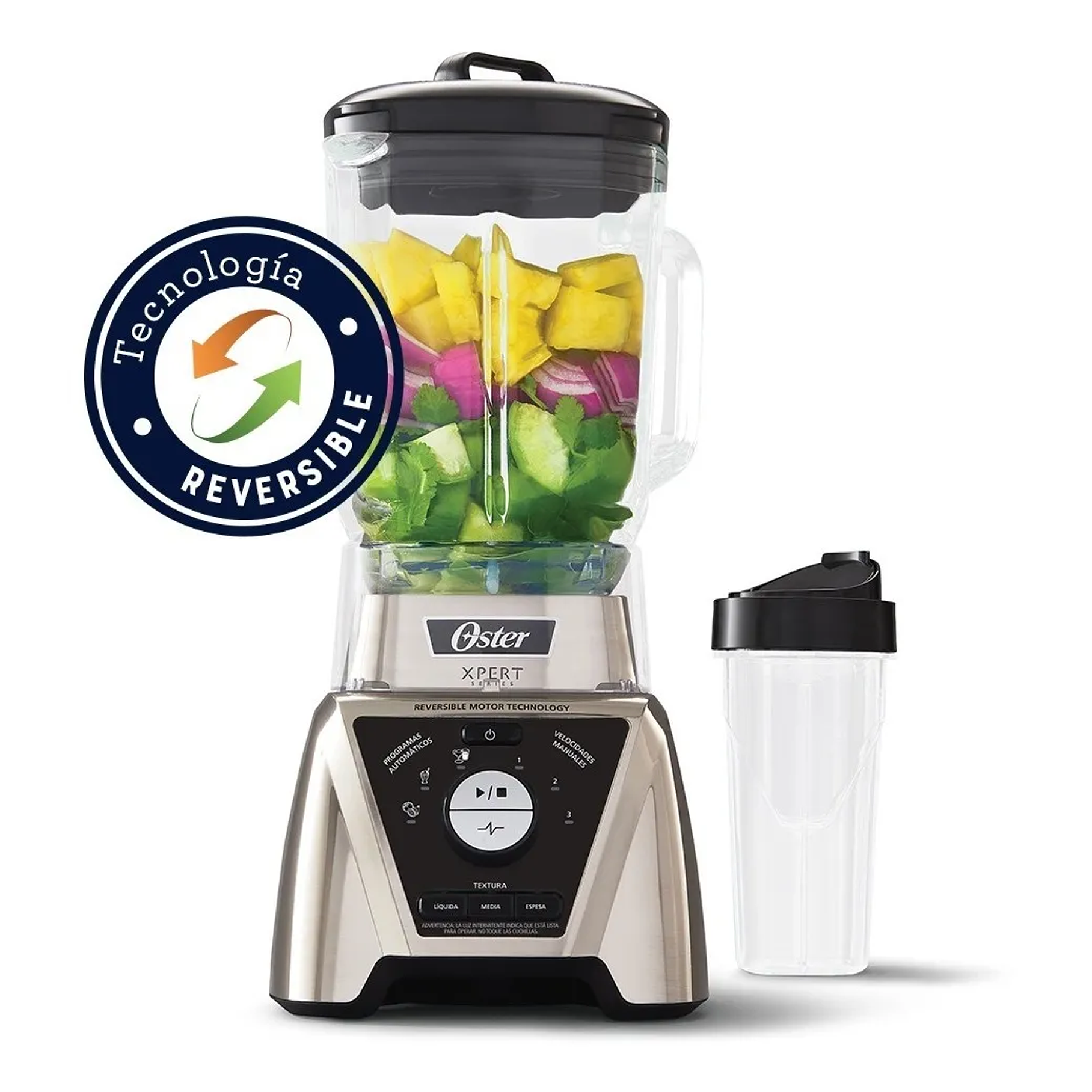 Licuadora Xpert Series Niquelada Control De Textura Blst3bcpg Color Plateado Oster 2