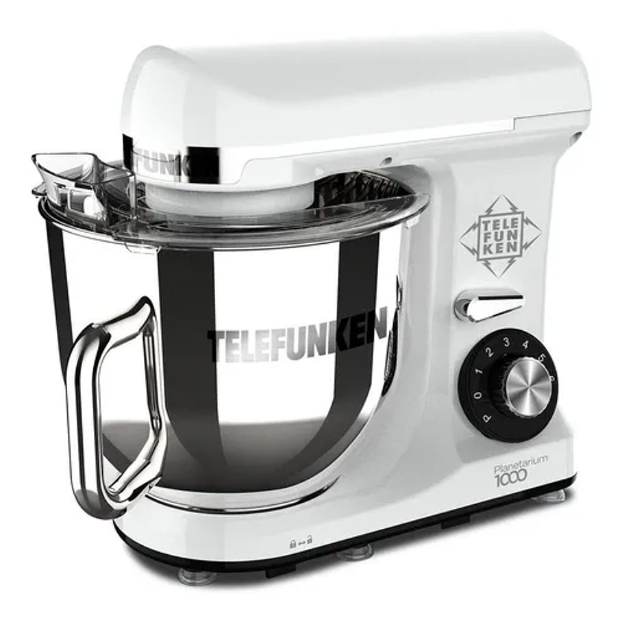 Batidora De Pedestal Telefunken Planetarium 1000 Perlado Color Blanco Certificada Calidad 1