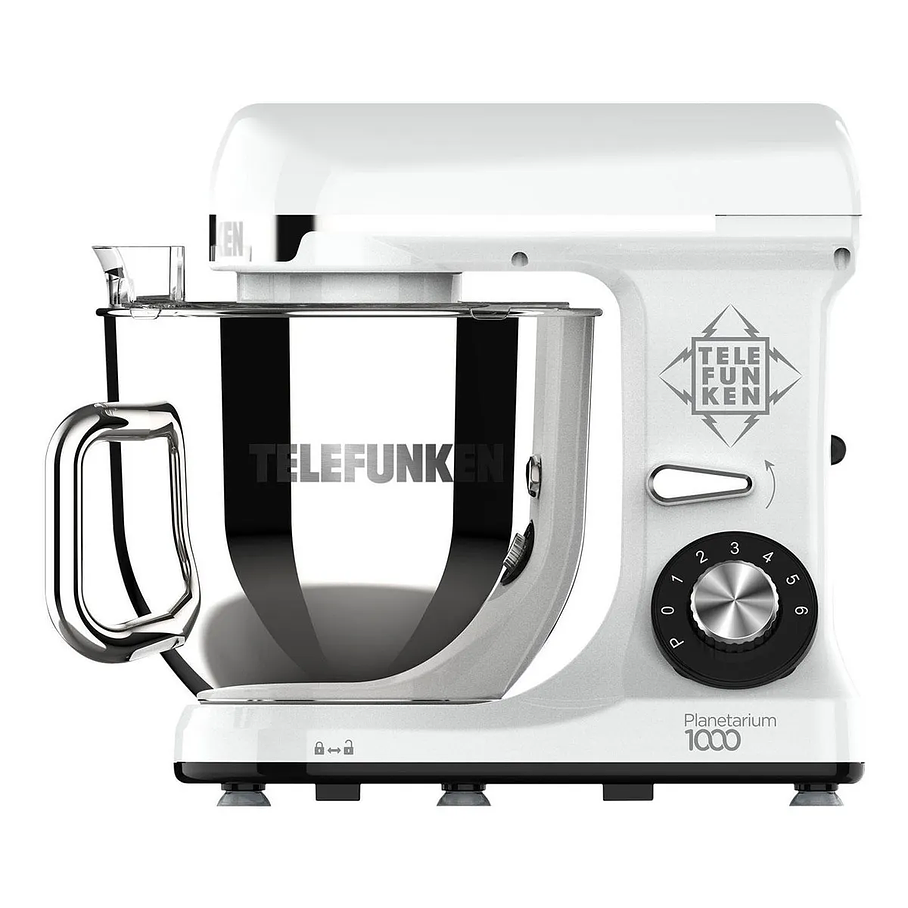 Batidora De Pedestal Telefunken Planetarium 1000 Perlado Color Blanco Certificada Calidad 2