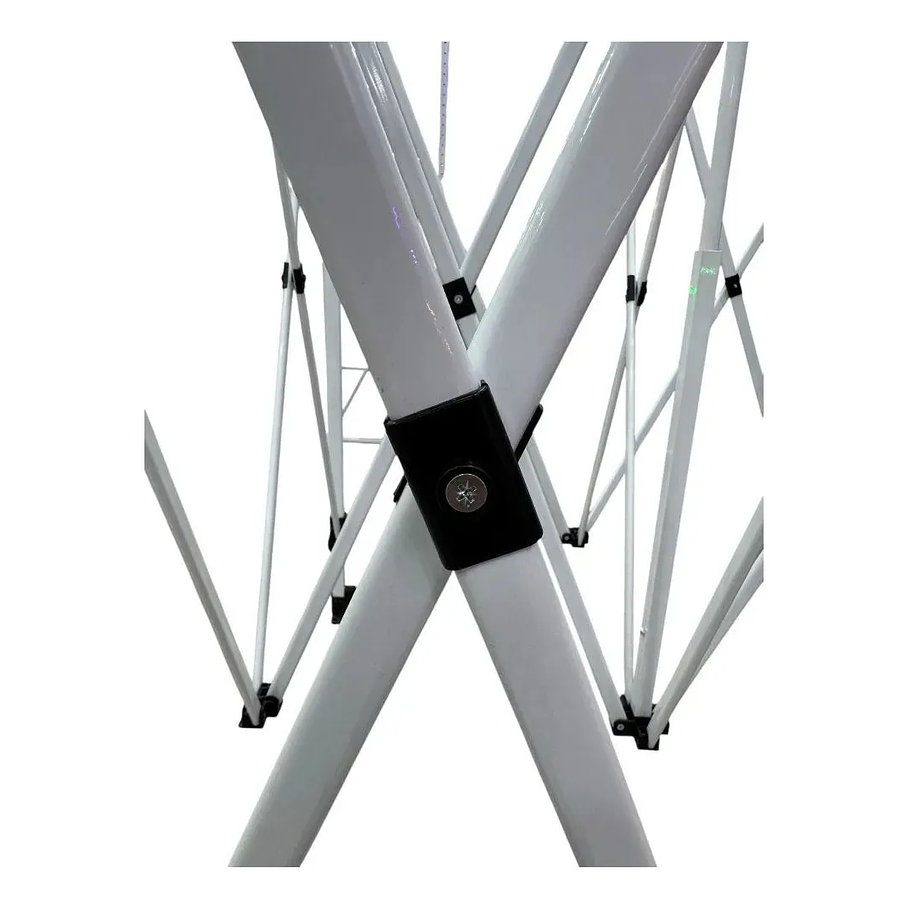 Toldo Plegable 3 X 3 Metros Impermeable Americano Resistente Reforzado Retráctil Color Azul Patas Blancas Toldo Duradero 5