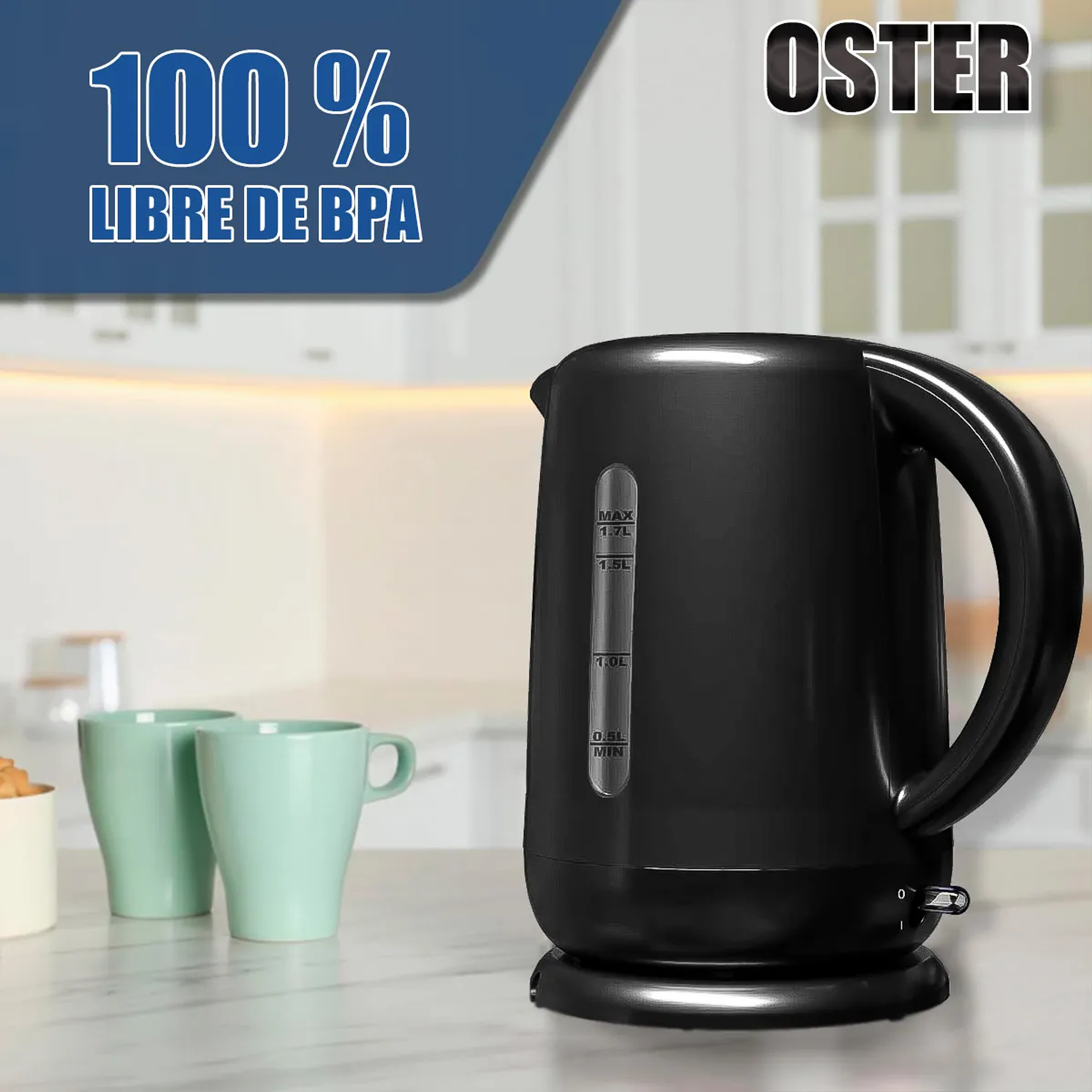 Hervidor Electrico 1.7 Litros Oster Hervidores De Agua Hervidor Automatico 5