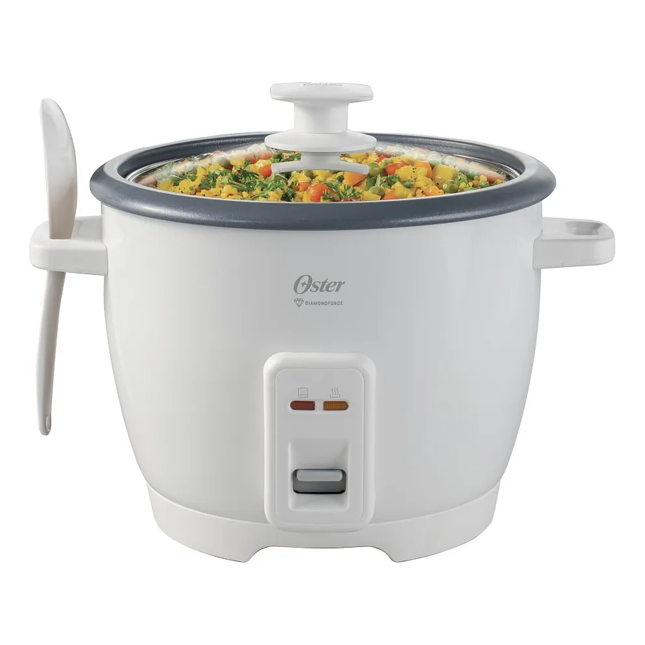 Arrocera Oster 7 Tazas Diamond Force Ckstrcb7dfwht Blanco 50 Hz 500w 1.26 Lts 2