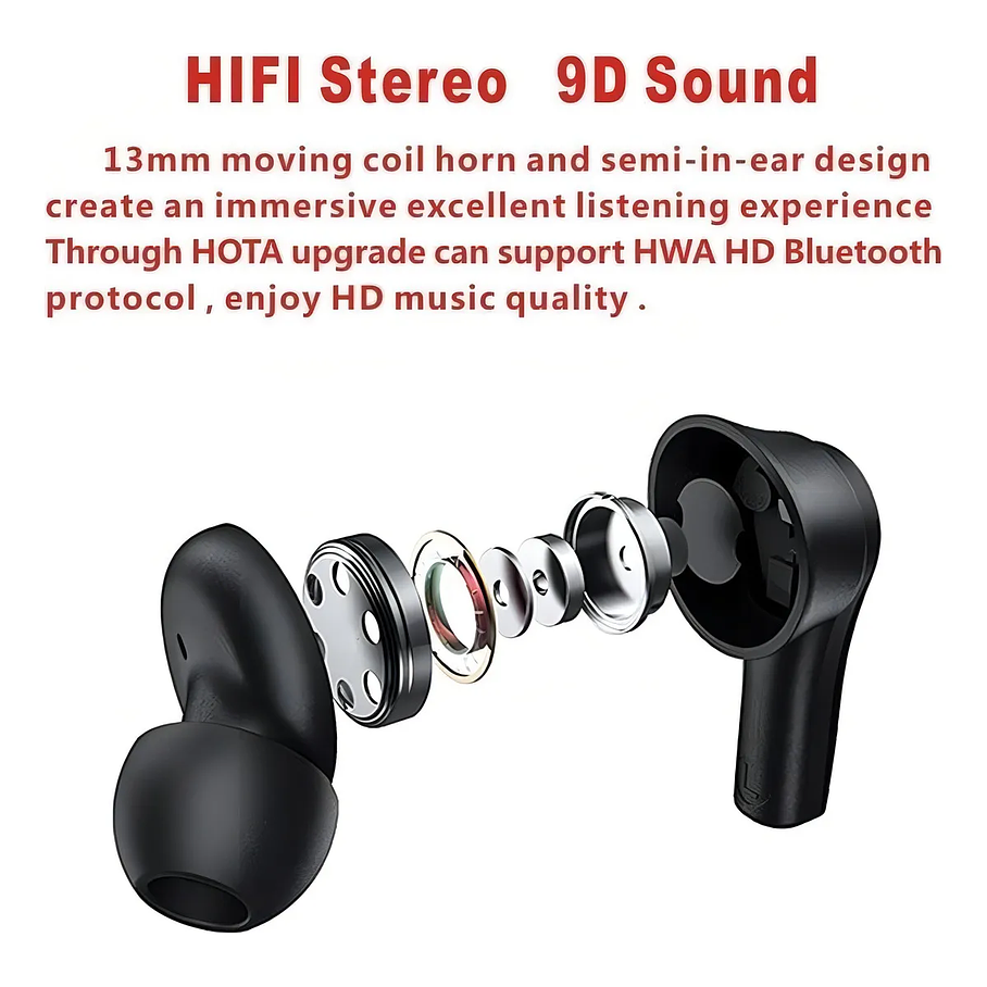 Audífono Bluetooth Lenovo Tws Qt82 Protección IPX5 Doble Micrófono 8