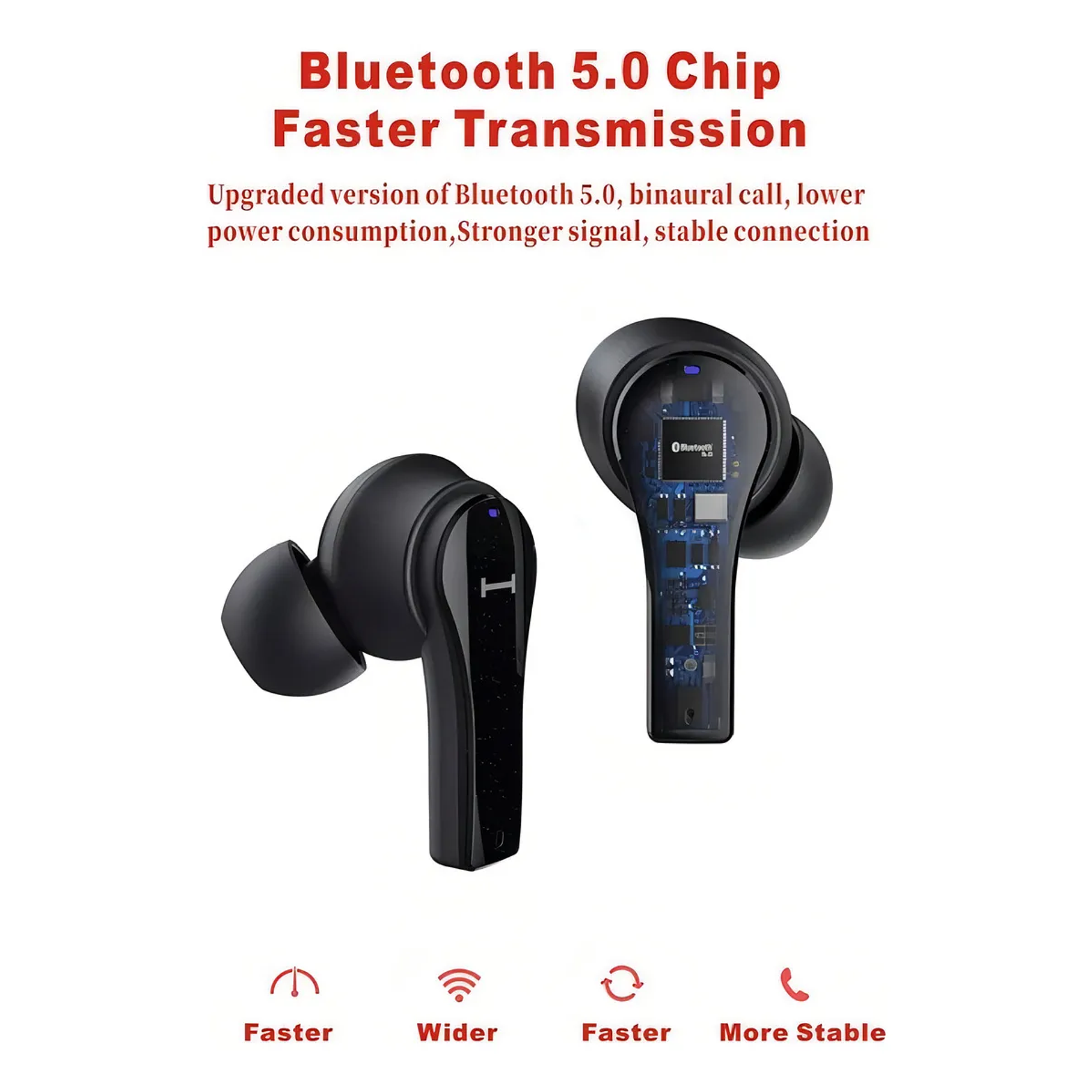 Audífono Bluetooth Lenovo Tws Qt82 Protección IPX5 Doble Micrófono 4