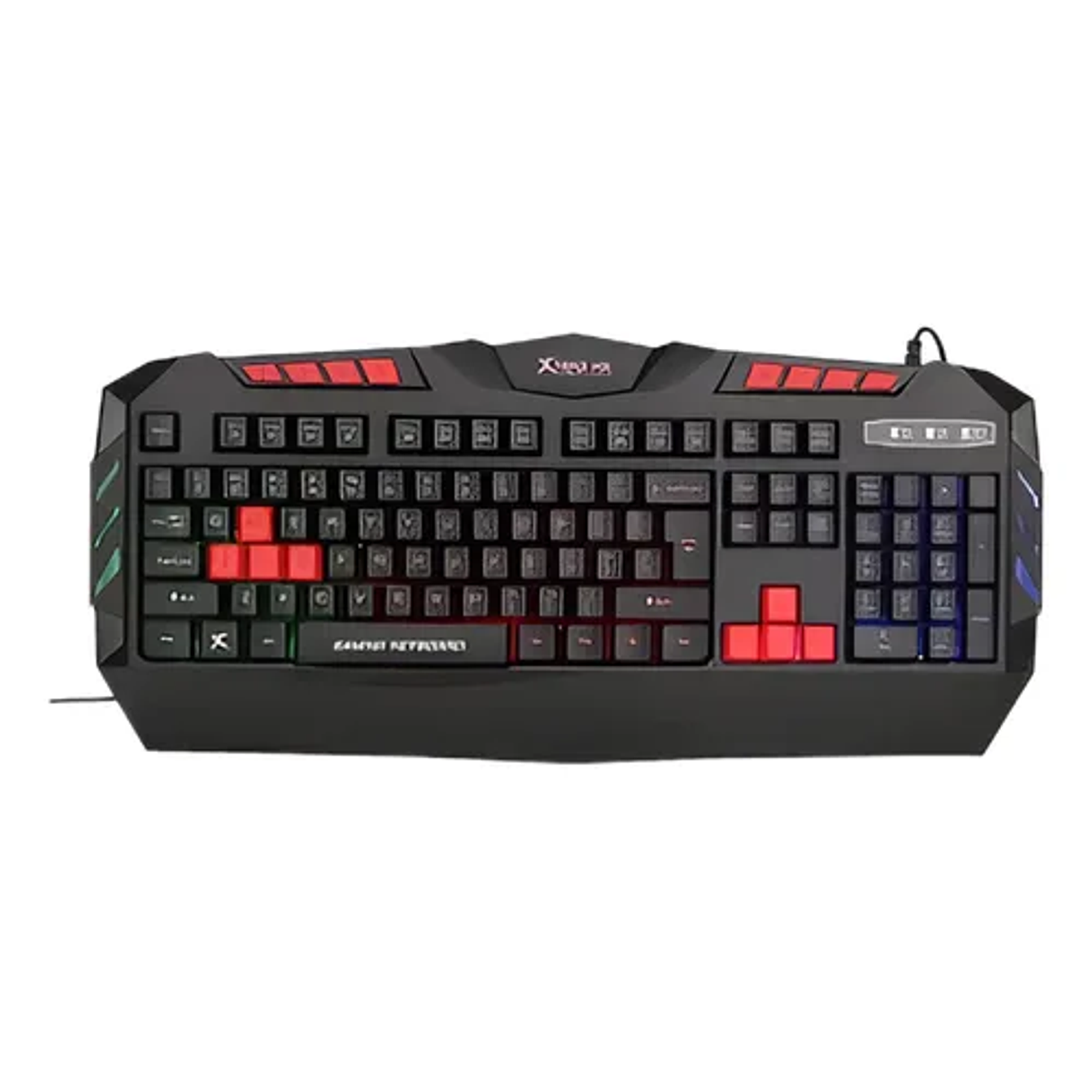 Kit Combo Teclado Y Mouse Gamer Xtrike Me 2400 Dpi Fx Color del teclado Negro/Rojo 3