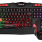 Kit Combo Teclado Y Mouse Gamer Xtrike Me 2400 Dpi Fx Color del teclado Negro/Rojo - Miniatura 1