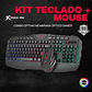 Kit Combo Teclado Y Mouse Gamer Xtrike Me 2400 Dpi Fx Color del teclado Negro/Rojo - Miniatura 6