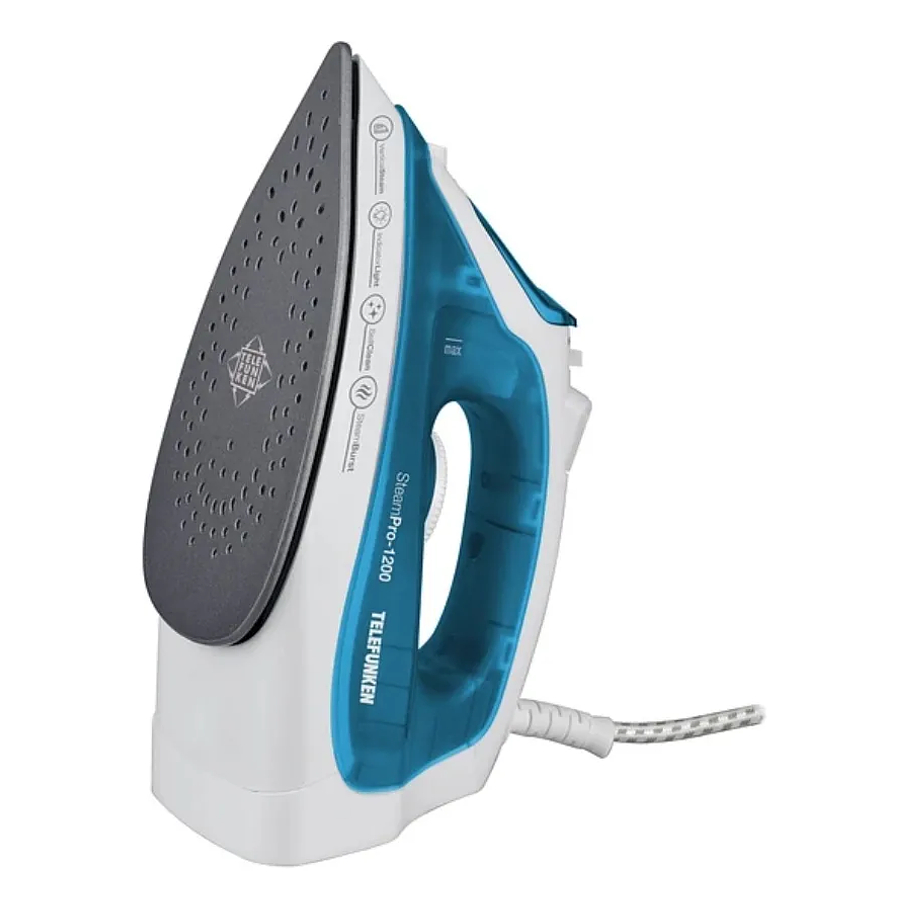 Plancha A Vapor 210 Ml Telefunken Steampro 1200 Color Azul 3