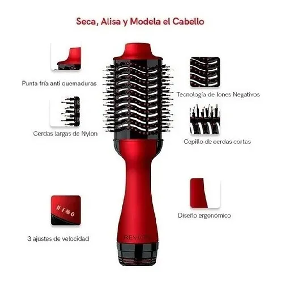 Cepillo Secador Alisador One Step Revlon - Edición Especial Salon Secador Y Voluminizador 5