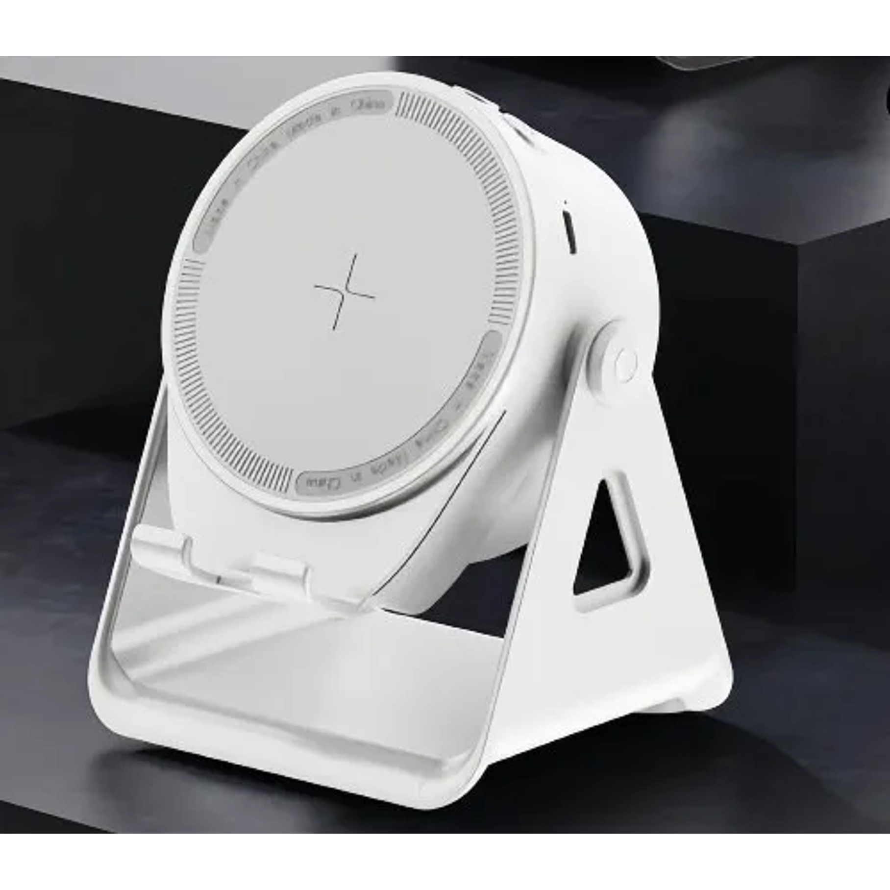 Altavoz Inalámbrico Inductivo Con Soporte Led 1200mah Wireless Induction ZJ-08 2RL Para Celulares o Tablet Sonido Amplificado Alto Sonido Música  10