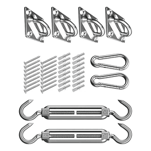 Kit Anclaje Para Toldo Vela Ganchos De Acero Inoxidable Toldos Vela Toldos Resistente