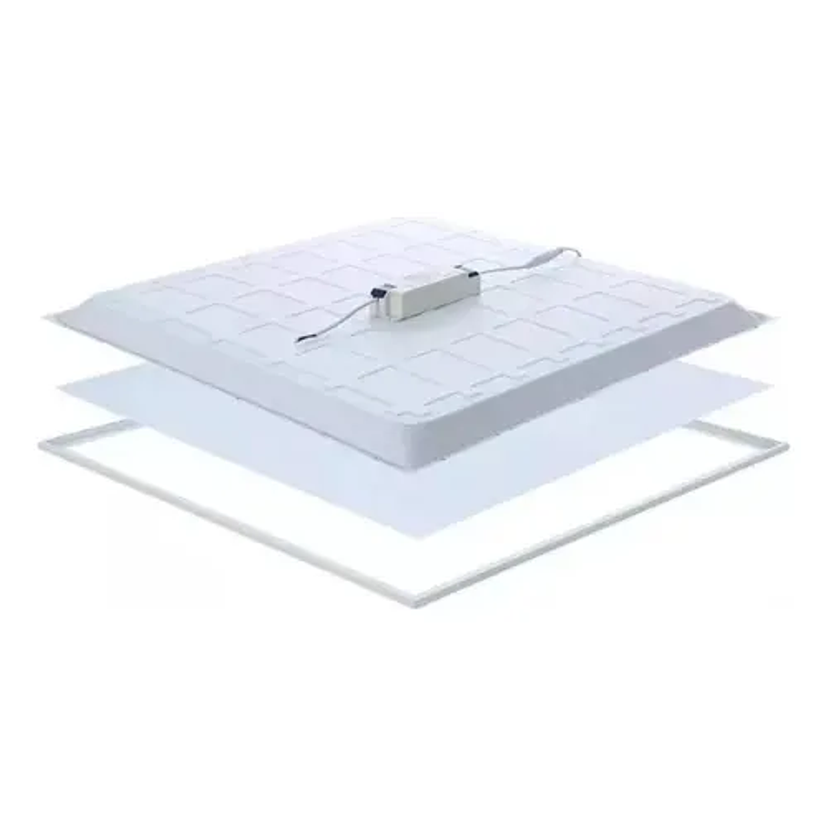 Pack X10 Plafón Led 2RL Iluminación Lámparas Techo Comedor Interior 60x60cm 3