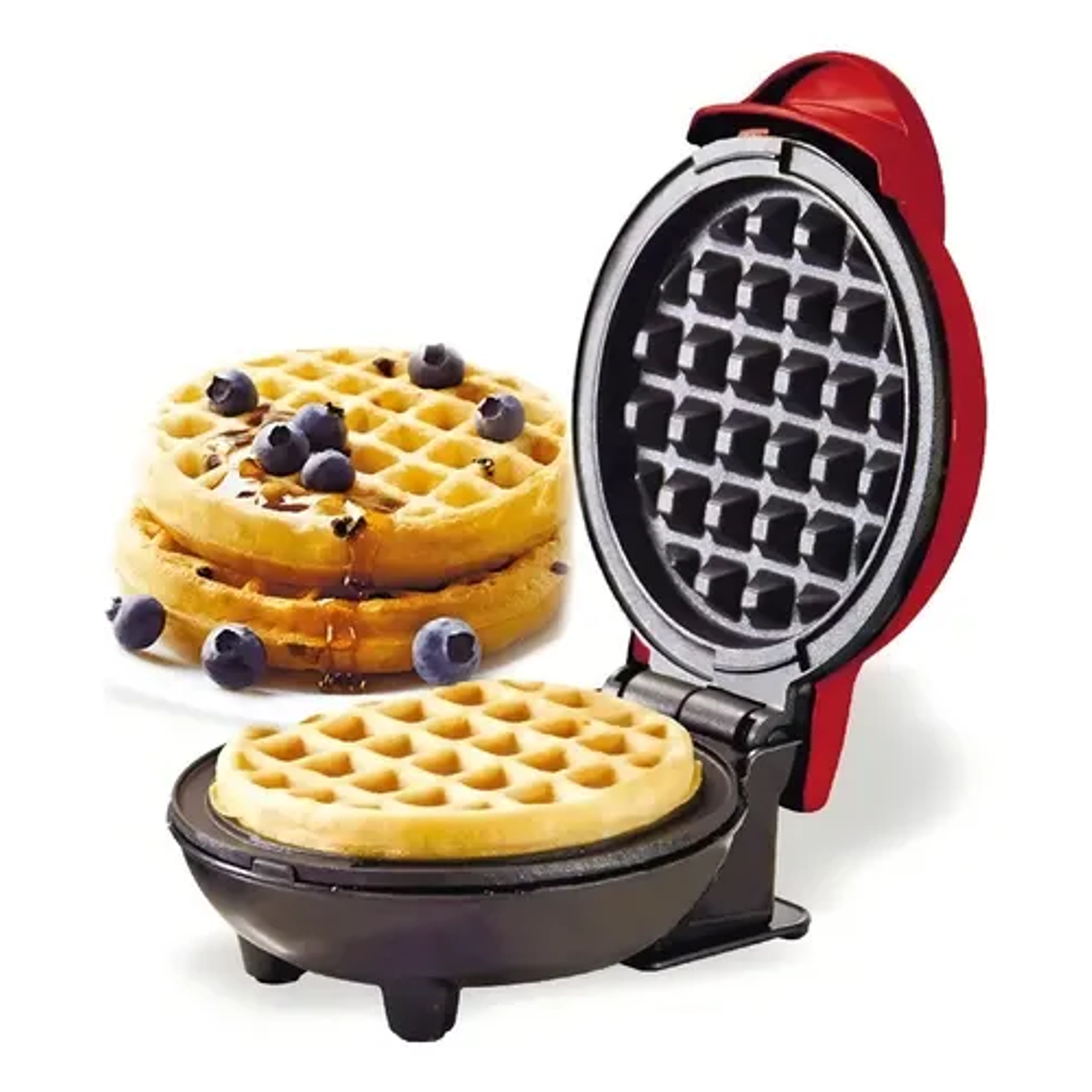 Mini Wafflera Redonda Waflera Para Reposteria Y Desayuno Redonda 3