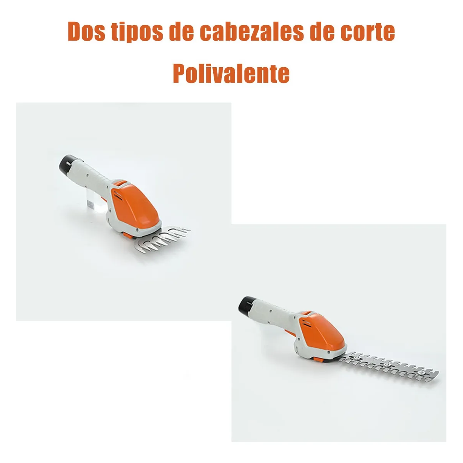 Corta Setos Podador Césped Arbustos Inalámbrico 2en1 Cortador De Arbusto 3