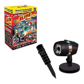 Foco Proyector Luz Led Luces Navidad Halloween Cumpleaños Negro