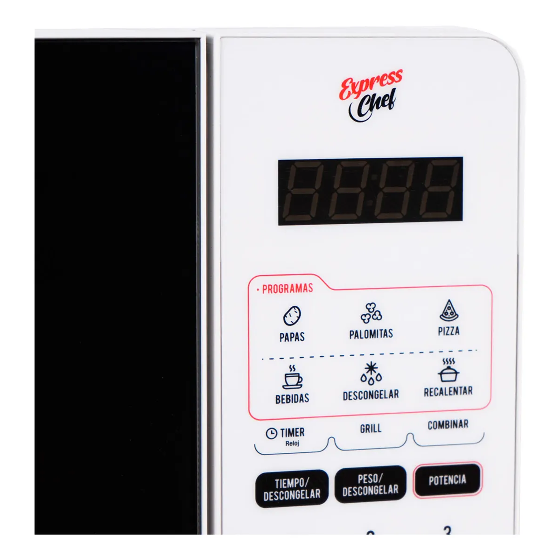 Horno Microondas Telefunken Tfk-20 Dg Microondas 8 Lts Color Blanco Certificado 5