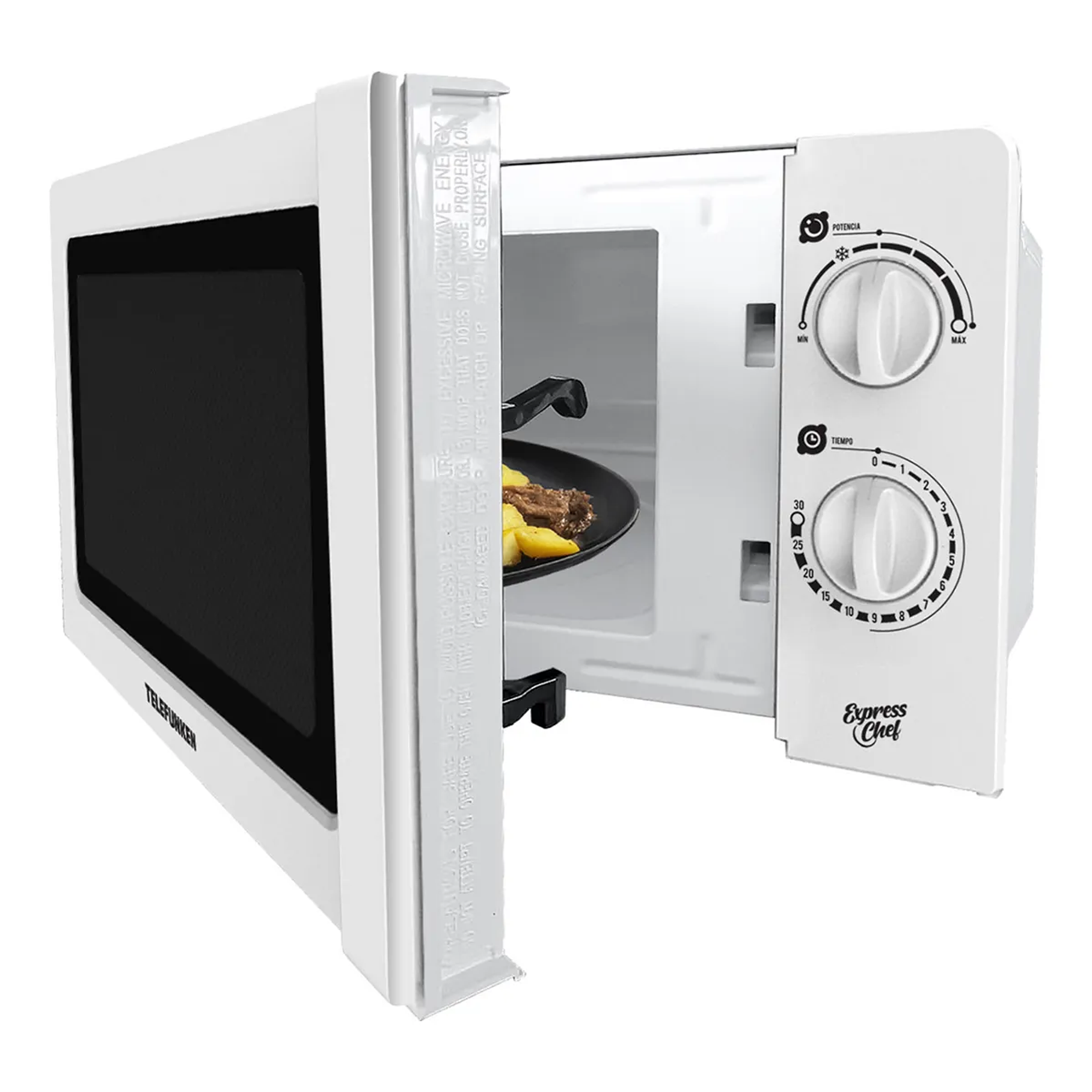 Horno Microondas Telefunken Tfk-20 A Microondas Color Blanco 8 Litros 700w  2