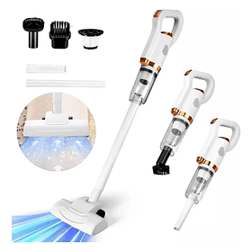 Aspiradora Portátil Vertical 3 En 1 Multifuncional Blanca Color Blanco