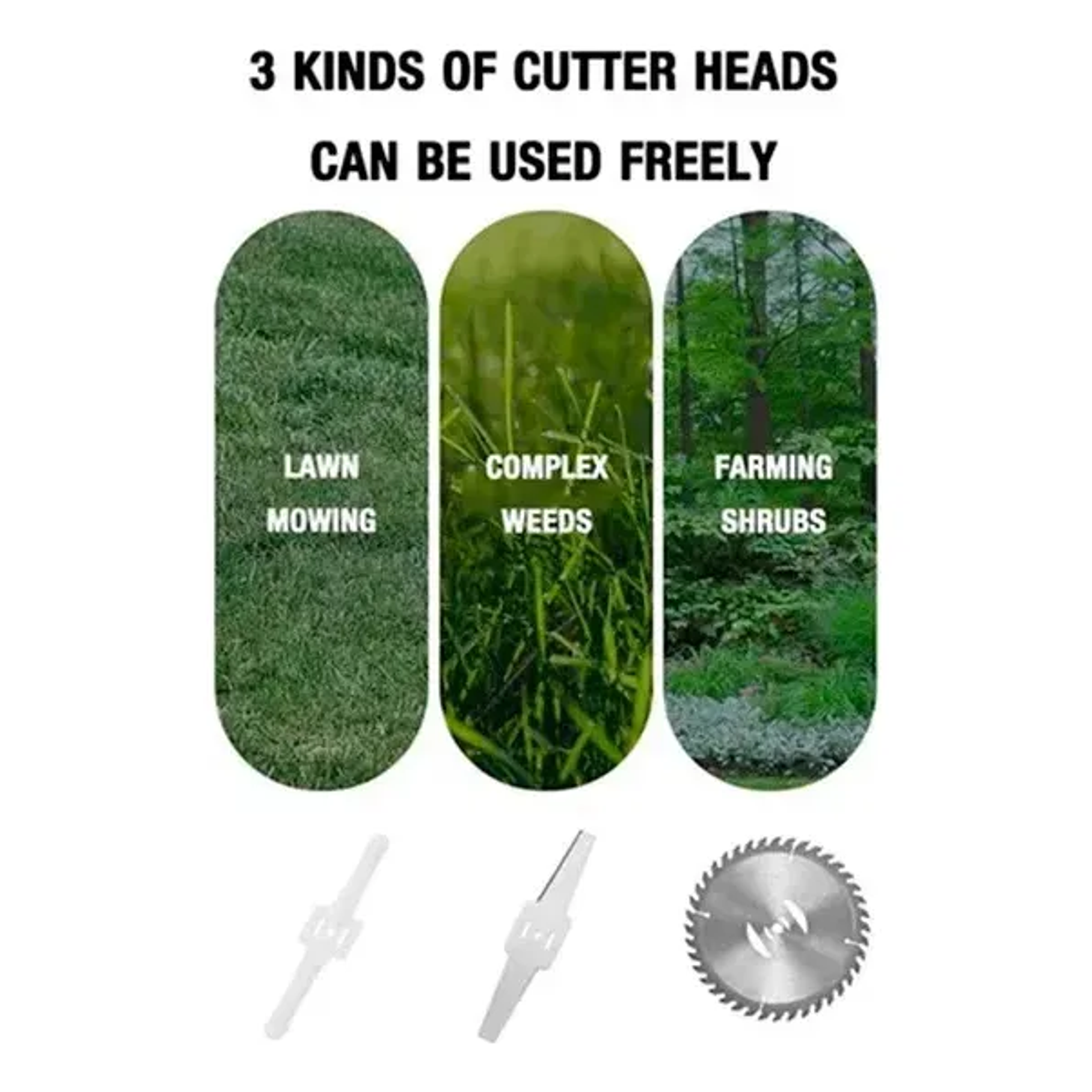 Cortador De Césped Inalámbrico Con Ruedas Para Jardín Negro O Manual Inalambrica 2 Baterias 5