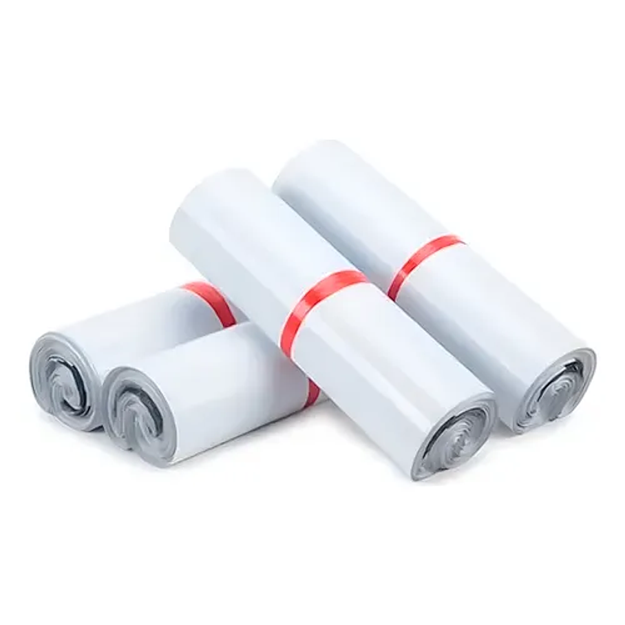 Pack 100 Bolsa Courier Compostable Embalaje Adhesivo 50*70cm Color Blanco 1