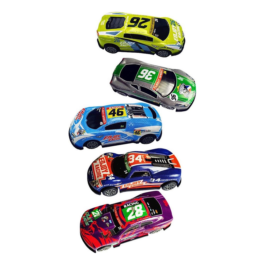 Pack 60 Mini Autos De Carrera Juguete Niños Niñas Color Variado Personaje 2rl Autitos De Carrera Juguetes Autitos 1