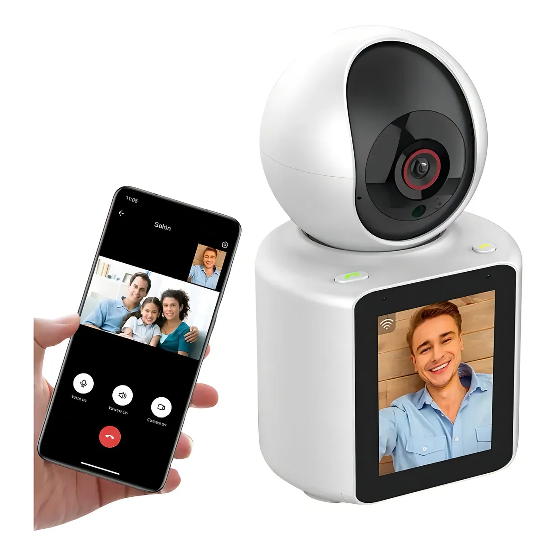 Monitor Bebe Camara Ip Seguridad Vigilancia Niños Wifi Video Llamadas Detección De Movimiento Y Llanto 1