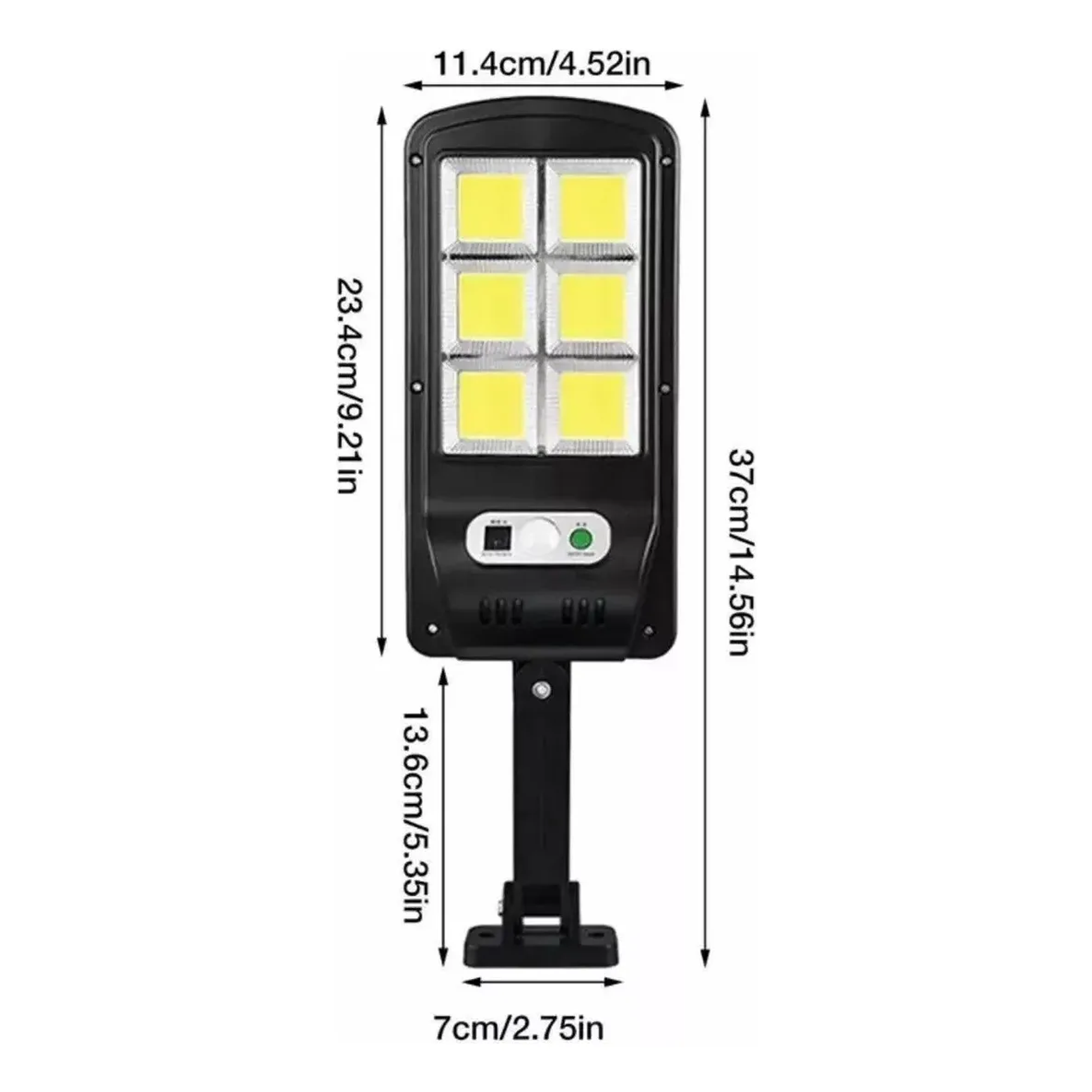 Foco Led Solar Chip 60 Cob 60w + 3 Fases F-211 Jortan 2