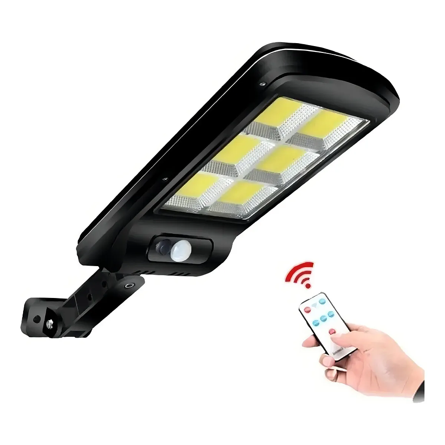 Foco Led Solar Chip 60 Cob 60w + 3 Fases F-211 Jortan 1