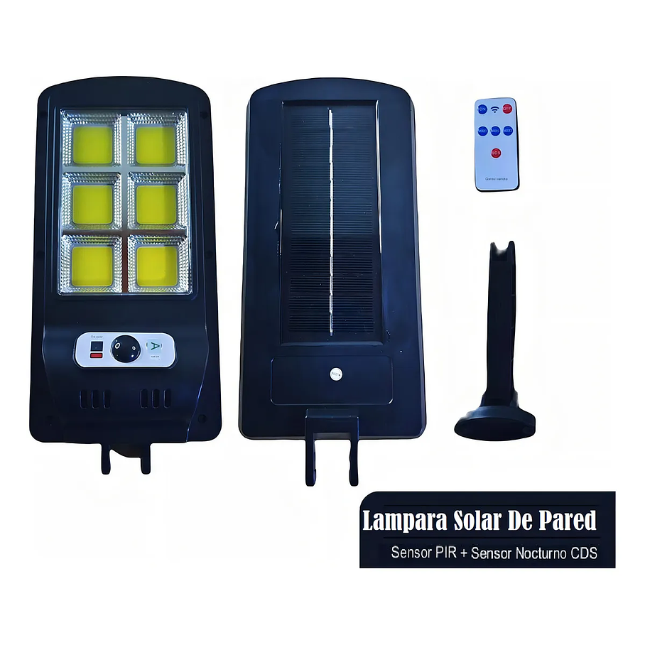 Foco Led Solar Chip 60 Cob 60w + 3 Fases F-211 Jortan 6