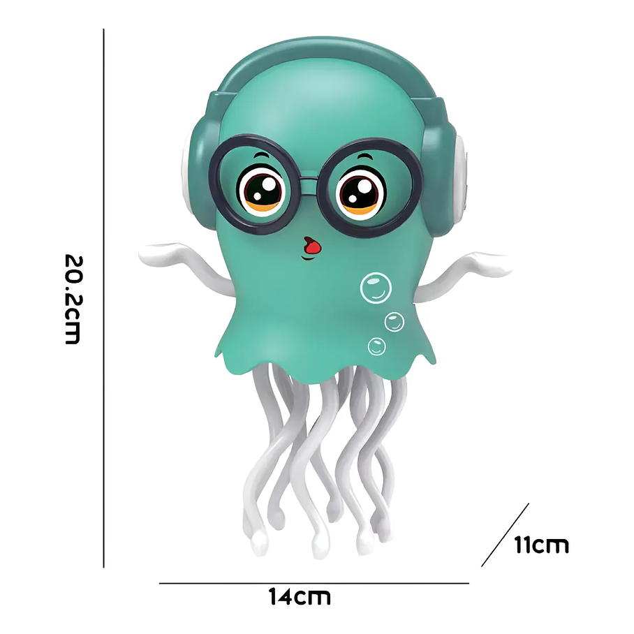Juguete Eléctrico Medusa Bailarina Con Luces Y Música Mascota Interactiva Para Niños Color Sorpresa 2