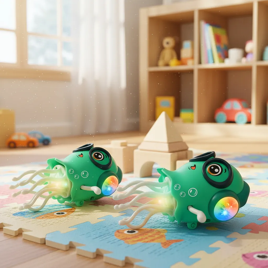 Juguete Eléctrico Medusa Bailarina Con Luces Y Música Mascota Interactiva Para Niños Color Sorpresa 5