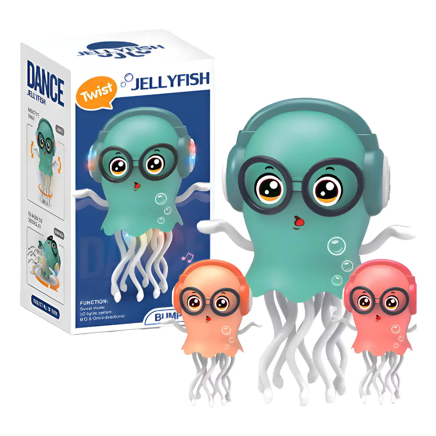 Juguete Eléctrico Medusa Bailarina Con Luces Y Música Mascota Interactiva Para Niños Color Sorpresa 1