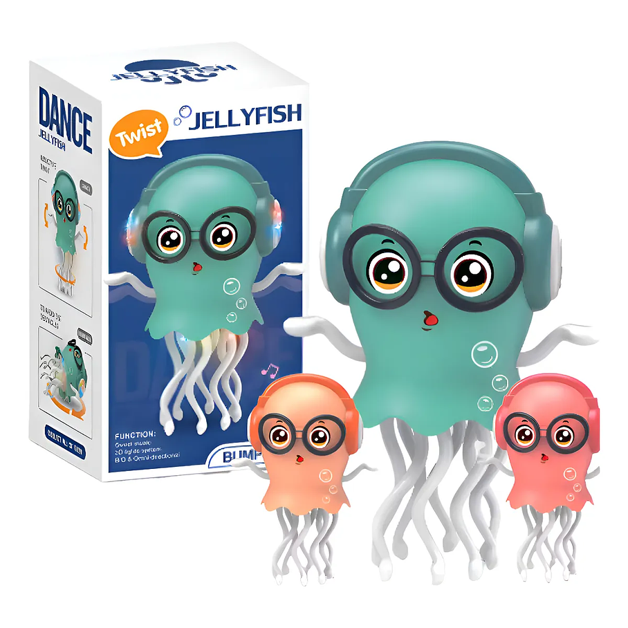 Juguete Eléctrico Medusa Bailarina Con Luces Y Música Mascota Interactiva Para Niños Color Sorpresa 1