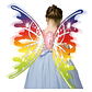 Disfraz Alas Hadas Para Niñas Con Luces Led Electrico Multicolor Rgb Unica - Miniatura 1