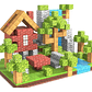 Set De Bloques De Construcción Magnéticos Tipo Minecraft 75 Piezas Educativo Niños Creativo Con Texturas - Miniatura 1