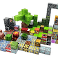 Set De Bloques De Construcción Magnéticos Tipo Minecraft 75 Piezas Educativo Niños Creativo Con Texturas - Miniatura 4