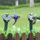 Pack X 6 Estaca Colibrí Solar Decoración Patio Jardín Azul  - Miniatura 2