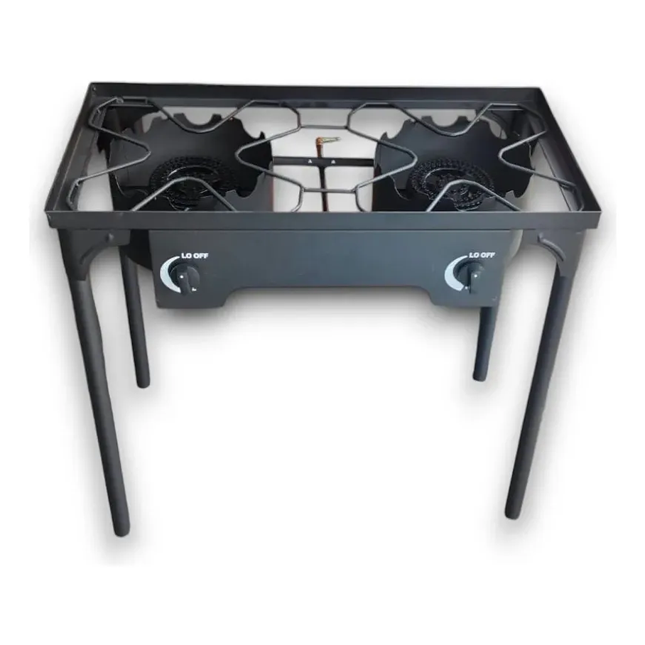 Fogon En Altura Fogon De Alta Presion Doble Cocinilla Y02 + Kit De Instalación 1