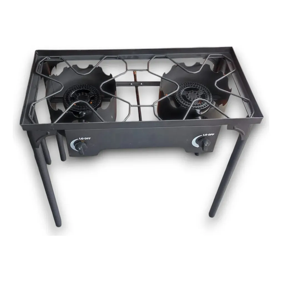 Fogon En Altura Fogon De Alta Presion Doble Cocinilla Y02 + Kit De Instalación 4