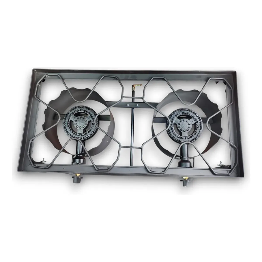 Fogon En Altura Fogon De Alta Presion Doble Cocinilla Y02 + Kit De Instalación 5